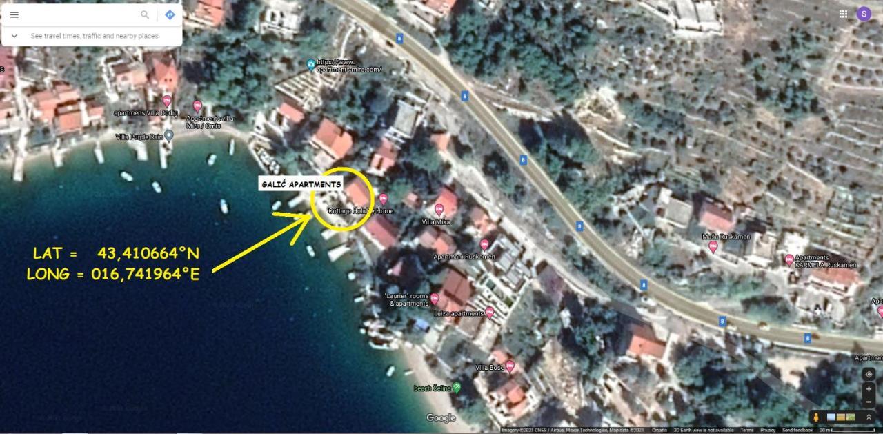 Apartment On The Beach Lokva Rogoznica Kültér fotó